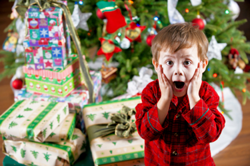 Kids at Christmas